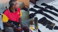 Anggota KKB Tertangkap di Sentani, 3 Pucuk M16 dan Amunisi Diamankan