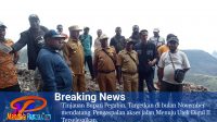Tinjau Pengaspalan Jalan Pepera ,Bupati Pegubin Spei Yan Bidana Targetkan di Bulan November Mendatang Terselesaikan