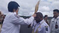 Hari Pertama Mulai Bertugas, Pjs. Bupati Pegubin Disambut Hangat Forkopimda dan Mahasiswa