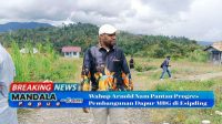 Wabup Arnold Nam Pantau Progres Pembangunan Dapur MBG di Esipding