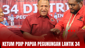 Ketua PDIP Papua Pegunungan Resmi Lantik 34 PAC:Jadikan PDIP Untuk Perjuangkan Hak Rakyat