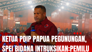 Ketua PDIP Papua Pegunungan Spei Bidana Intruksikan:Pemilu 2029 Targetkan Kursi DPR RI